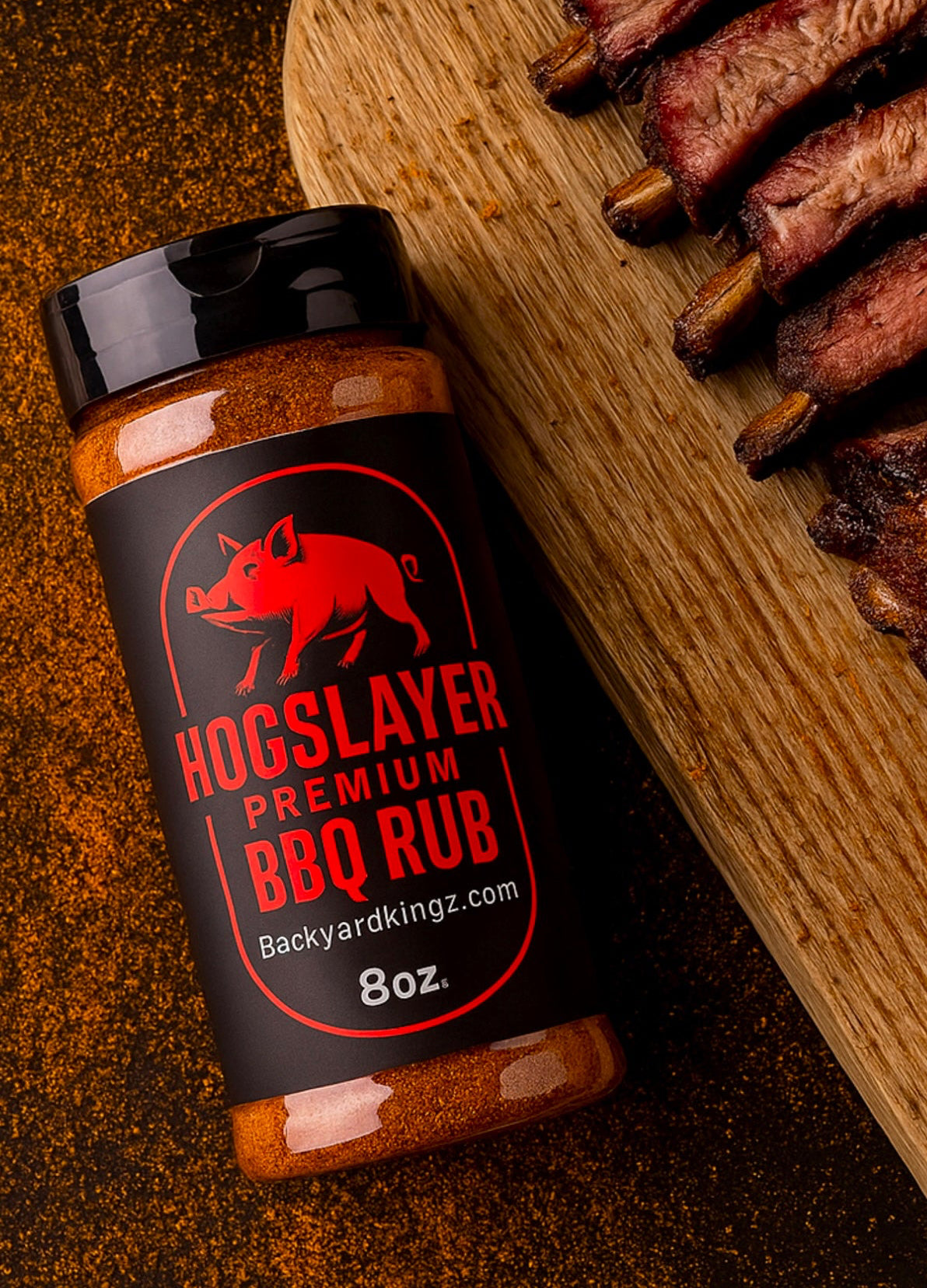 Backyard Kingz-Hog Slayer Premium BBQ Rub (8oz.)